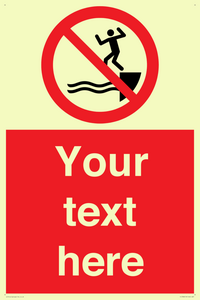 PL7398: Custom No jumping into water