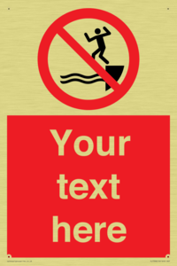 PL7398: Custom No jumping into water