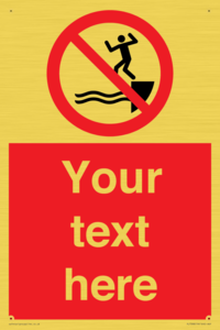 PL7398: Custom No jumping into water