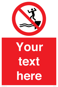 PL7398: Custom No jumping into water