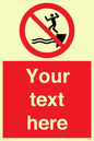 PL7398: Custom No jumping into water