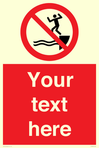 PL7398: Custom No jumping into water