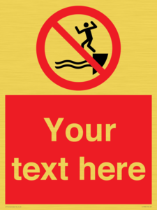 PL7398: Custom No jumping into water