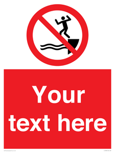 PL7398: Custom No jumping into water