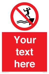 PL7398: Custom No jumping into water