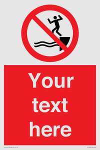 PL7398: Custom No jumping into water