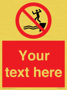 PL7398: Custom No jumping into water