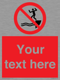 PL7398: Custom No jumping into water