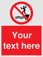 PL7398: Custom No jumping into water