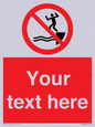 PL7398: Custom No jumping into water