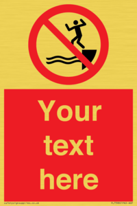 PL7398: Custom No jumping into water