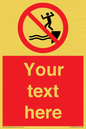 PL7398: Custom No jumping into water