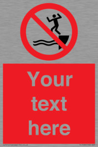 PL7398: Custom No jumping into water