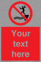 PL7398: Custom No jumping into water