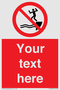 PL7398: Custom No jumping into water