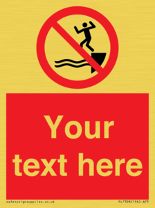 PL7398: Custom No jumping into water
