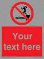 PL7398: Custom No jumping into water