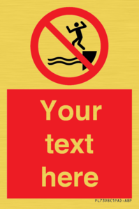 PL7398: Custom No jumping into water