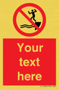 PL7398: Custom No jumping into water
