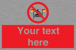PL7401: Custom No surfing between the red and yellow flags