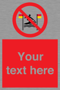 PL7401: Custom No surfing between the red and yellow flags