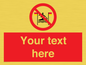 PL7401: Custom No surfing between the red and yellow flags