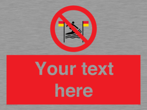 PL7401: Custom No surfing between the red and yellow flags