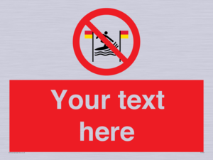 PL7401: Custom No surfing between the red and yellow flags
