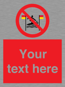 PL7401: Custom No surfing between the red and yellow flags