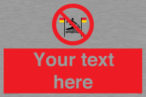 PL7401: Custom No surfing between the red and yellow flags
