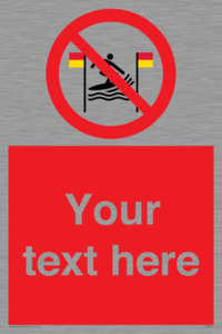 PL7401: Custom No surfing between the red and yellow flags