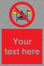 PL7401: Custom No surfing between the red and yellow flags