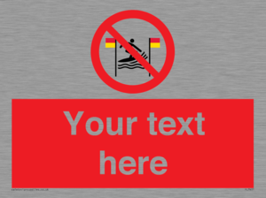 PL7401: Custom No surfing between the red and yellow flags