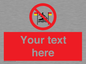 PL7401: Custom No surfing between the red and yellow flags