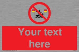 PL7401: Custom No surfing between the red and yellow flags