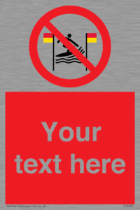 PL7401: Custom No surfing between the red and yellow flags