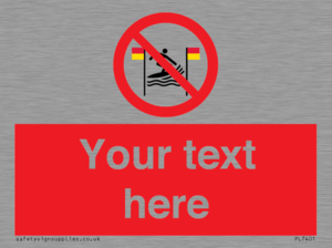 PL7401: Custom No surfing between the red and yellow flags