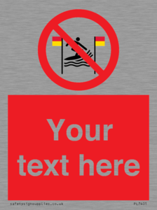 PL7401: Custom No surfing between the red and yellow flags