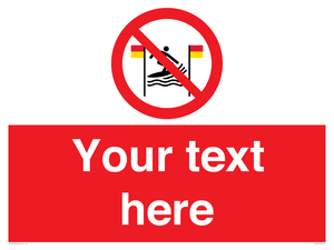 PL7401: Custom No surfing between the red and yellow flags