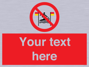 PL7401: Custom No surfing between the red and yellow flags