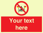 PL7401: Custom No surfing between the red and yellow flags