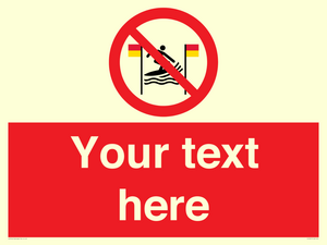 PL7401: Custom No surfing between the red and yellow flags