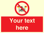 PL7401: Custom No surfing between the red and yellow flags