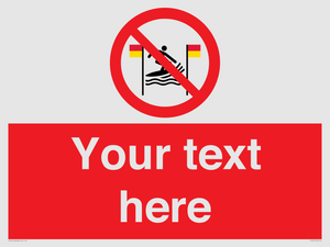 PL7401: Custom No surfing between the red and yellow flags
