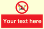 PL7401: Custom No surfing between the red and yellow flags