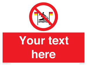PL7401: Custom No surfing between the red and yellow flags