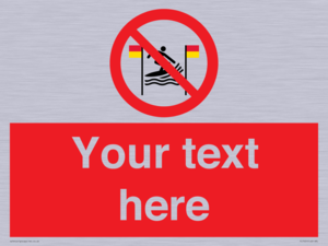 PL7401: Custom No surfing between the red and yellow flags
