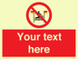 PL7401: Custom No surfing between the red and yellow flags