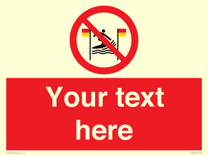 PL7401: Custom No surfing between the red and yellow flags