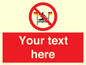 PL7401: Custom No surfing between the red and yellow flags